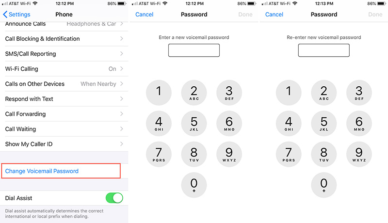 How to set up voicemail on iPhone 11: CHANGE PASSCODE. 
